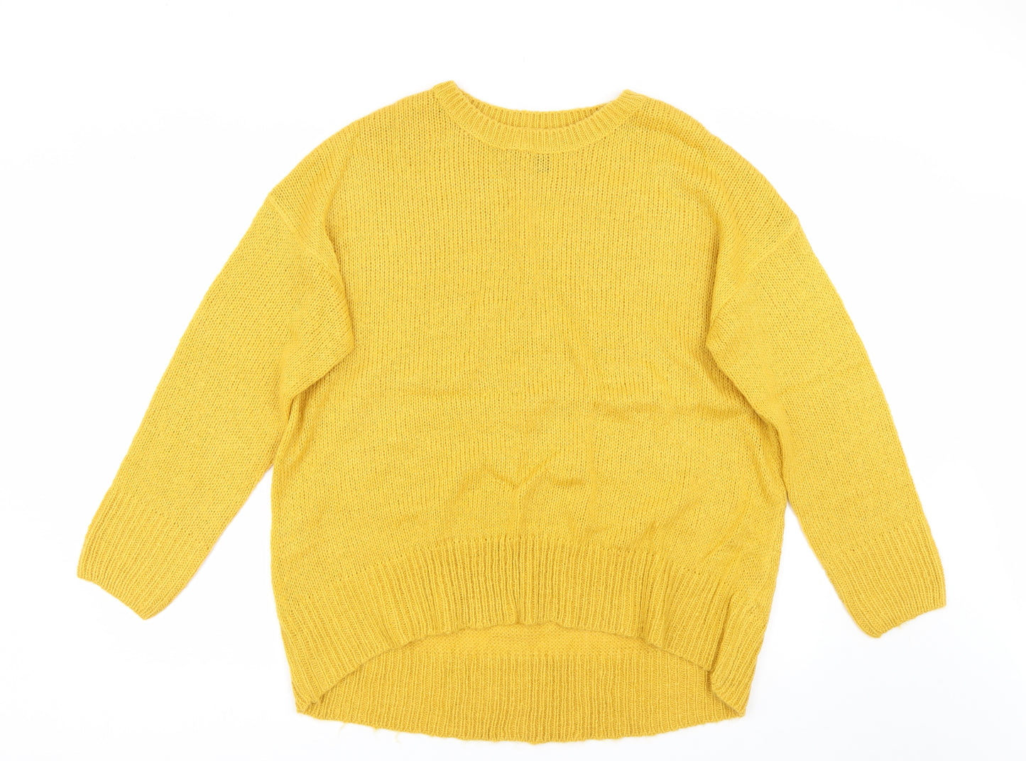 New Look Womens Yellow   Pullover Jumper Size L