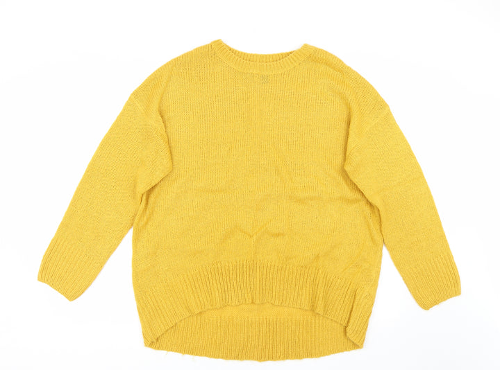 New Look Womens Yellow   Pullover Jumper Size L
