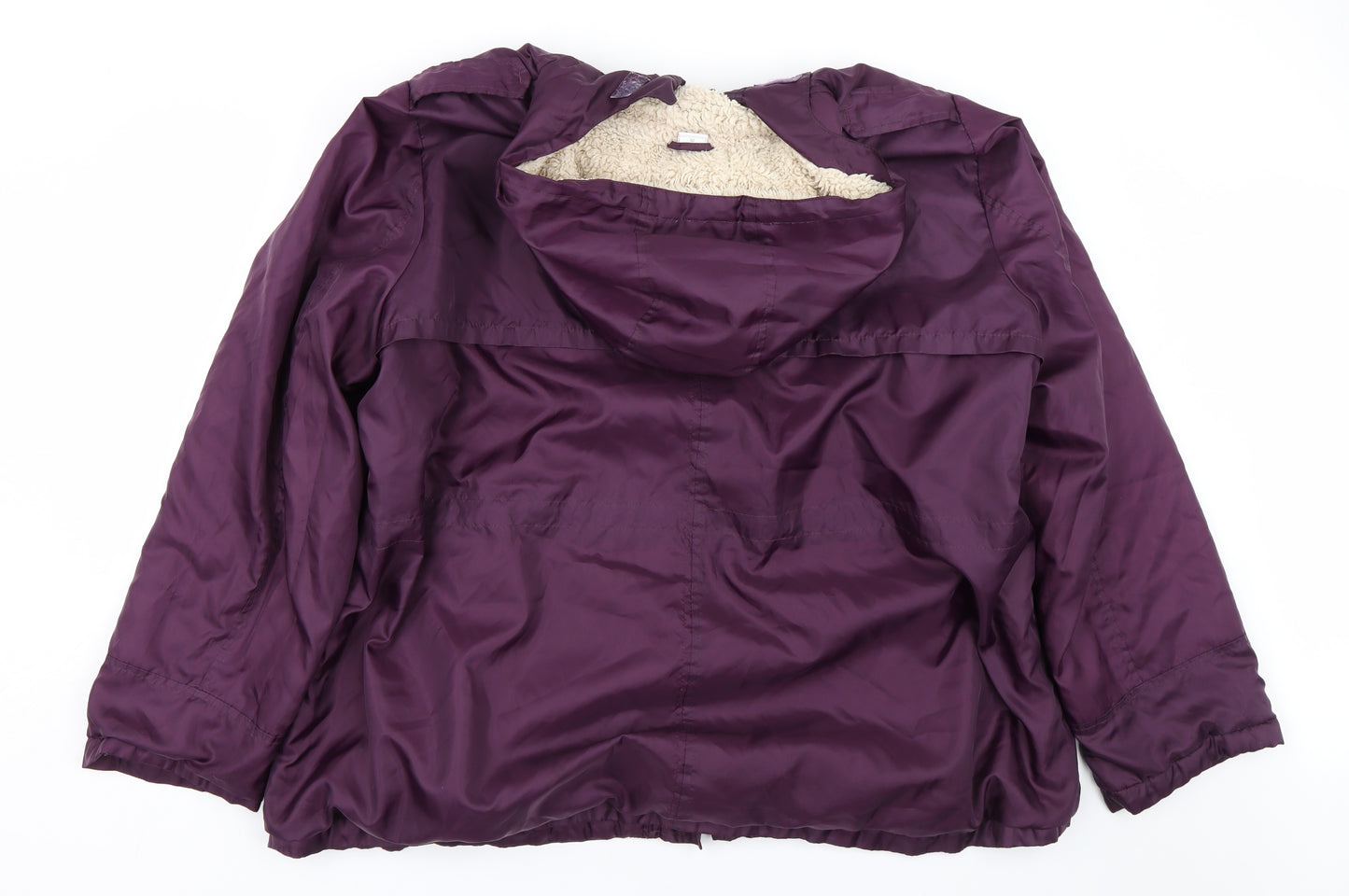 Cotton Traders Womens Purple   Overcoat Coat Size 26