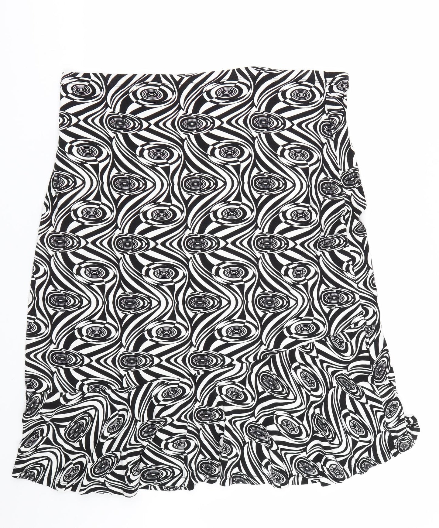 No secret Womens Black Geometric  Maxi Skirt Size 22