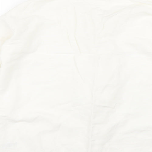 Only Clothes Womens White Floral  Basic Button-Up Size L
