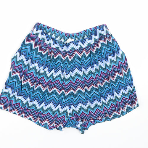 H&M Womens Blue Striped  Sailor Shorts Size 8