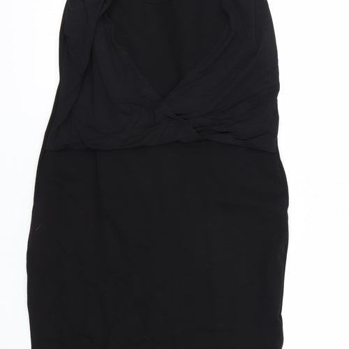 Reserved  Womens Black   Wrap Dress  Size L