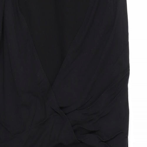 Reserved  Womens Black   Wrap Dress  Size L