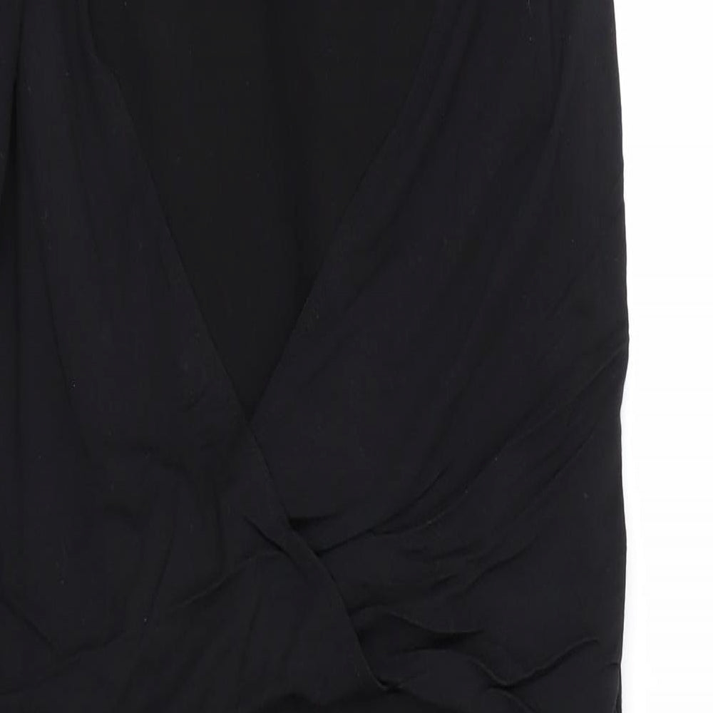 Reserved  Womens Black   Wrap Dress  Size L