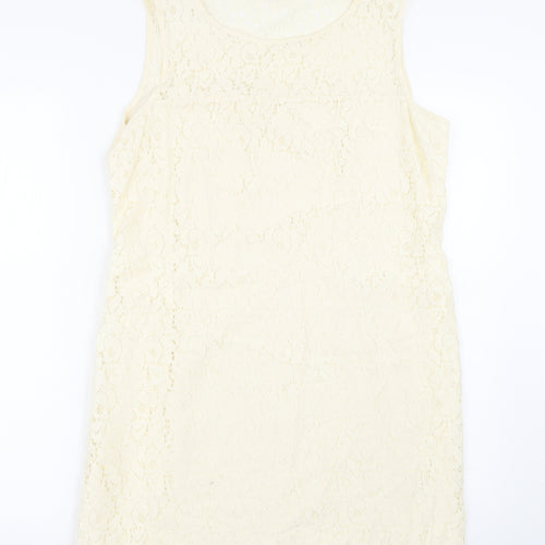 F&F Womens Beige Fair Isle  Tank Dress  Size 16