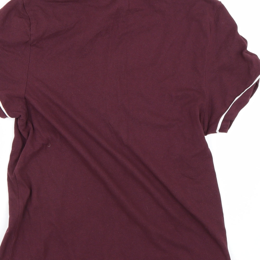 Topman Mens Red    Polo Size M