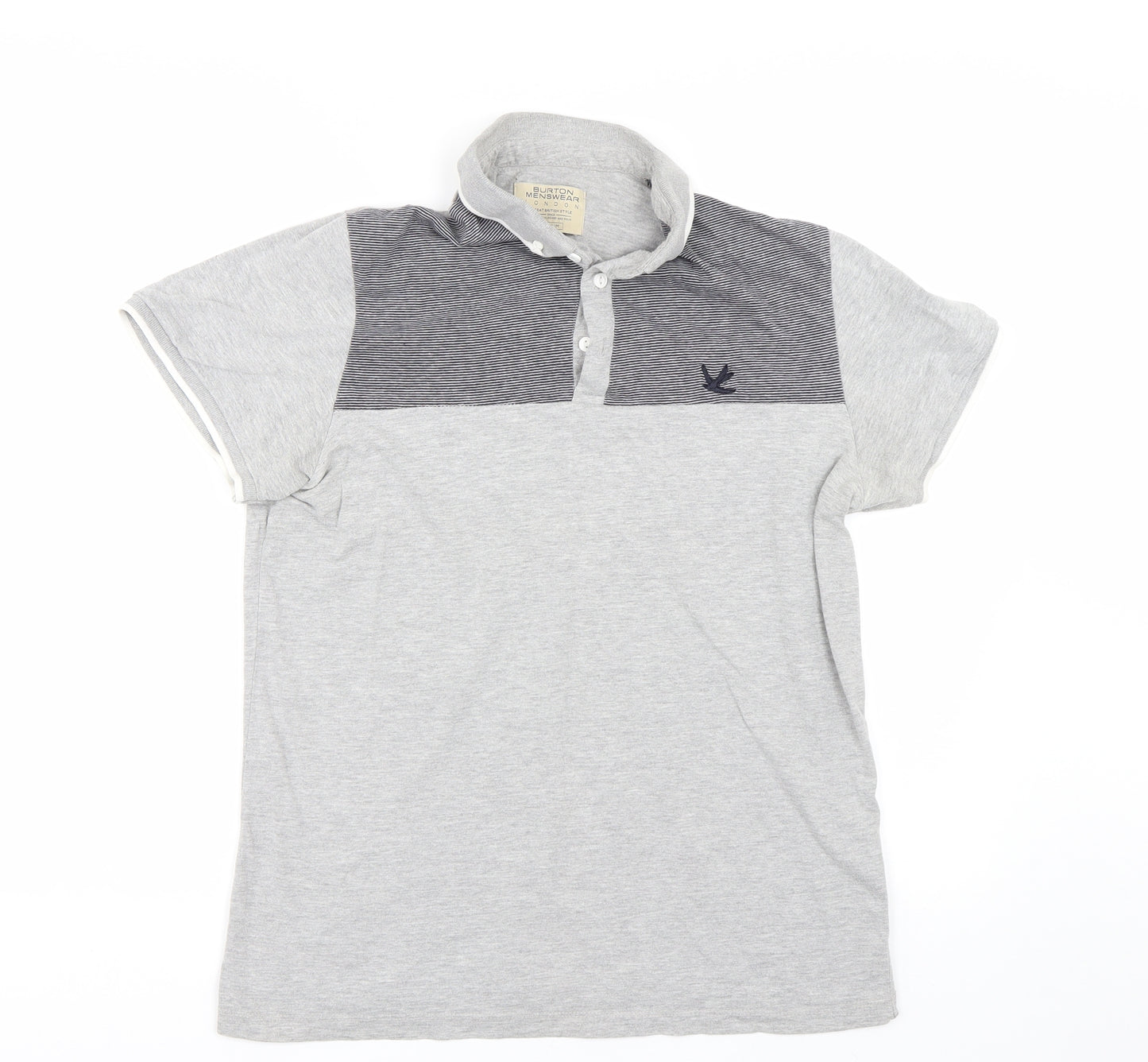 Burton Mens Grey    Polo Size M