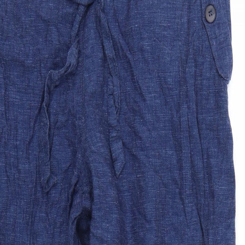 Nutmeg Womens Blue   Capri Trousers Size 20 L24 in