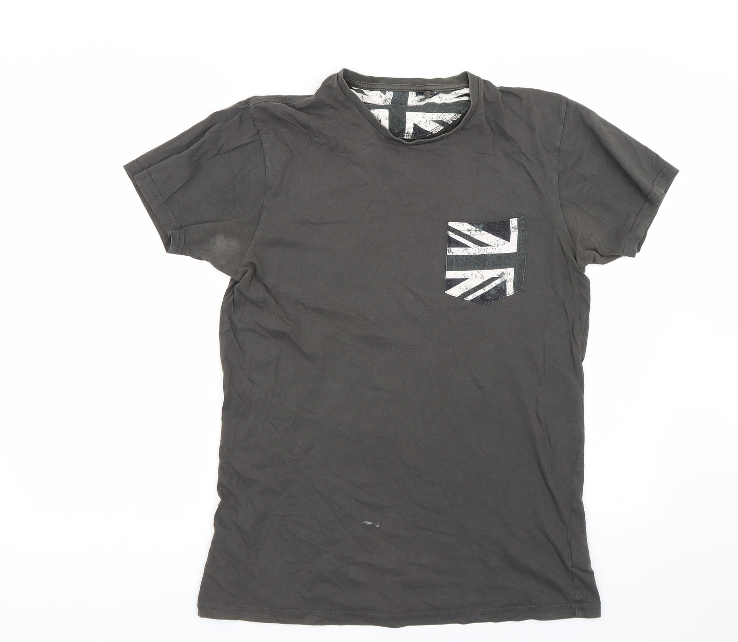 Cedar Wood State Mens Grey    T-Shirt Size M