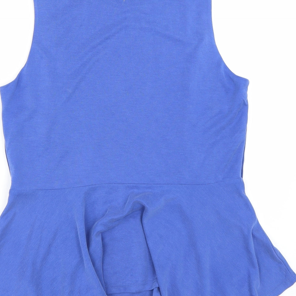 River Island Womens Blue   Basic Tank Size 14