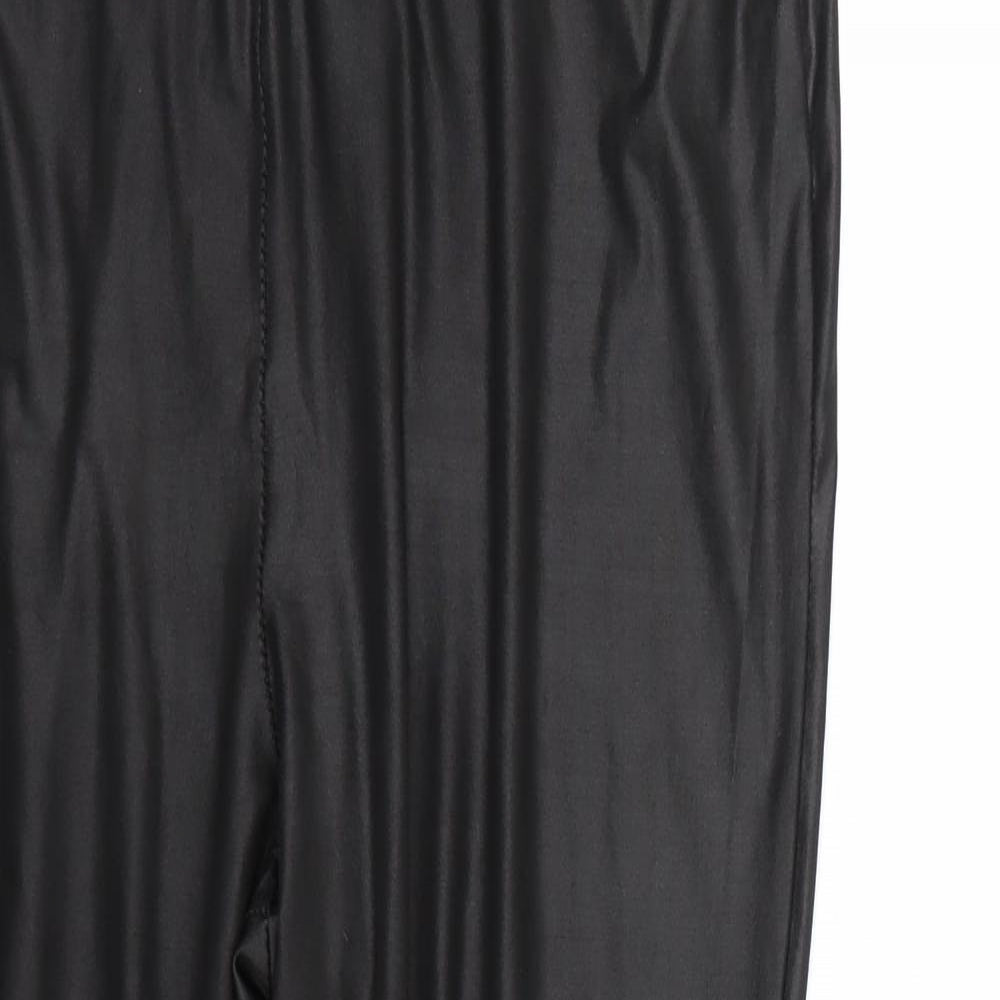 Boohoo Womens Black   Capri Leggings Size 18 L25 in