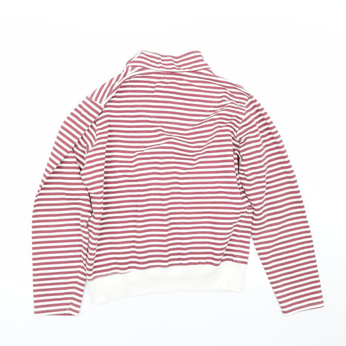 Original Essentials Womens Red Striped  Pullover Jumper Size S