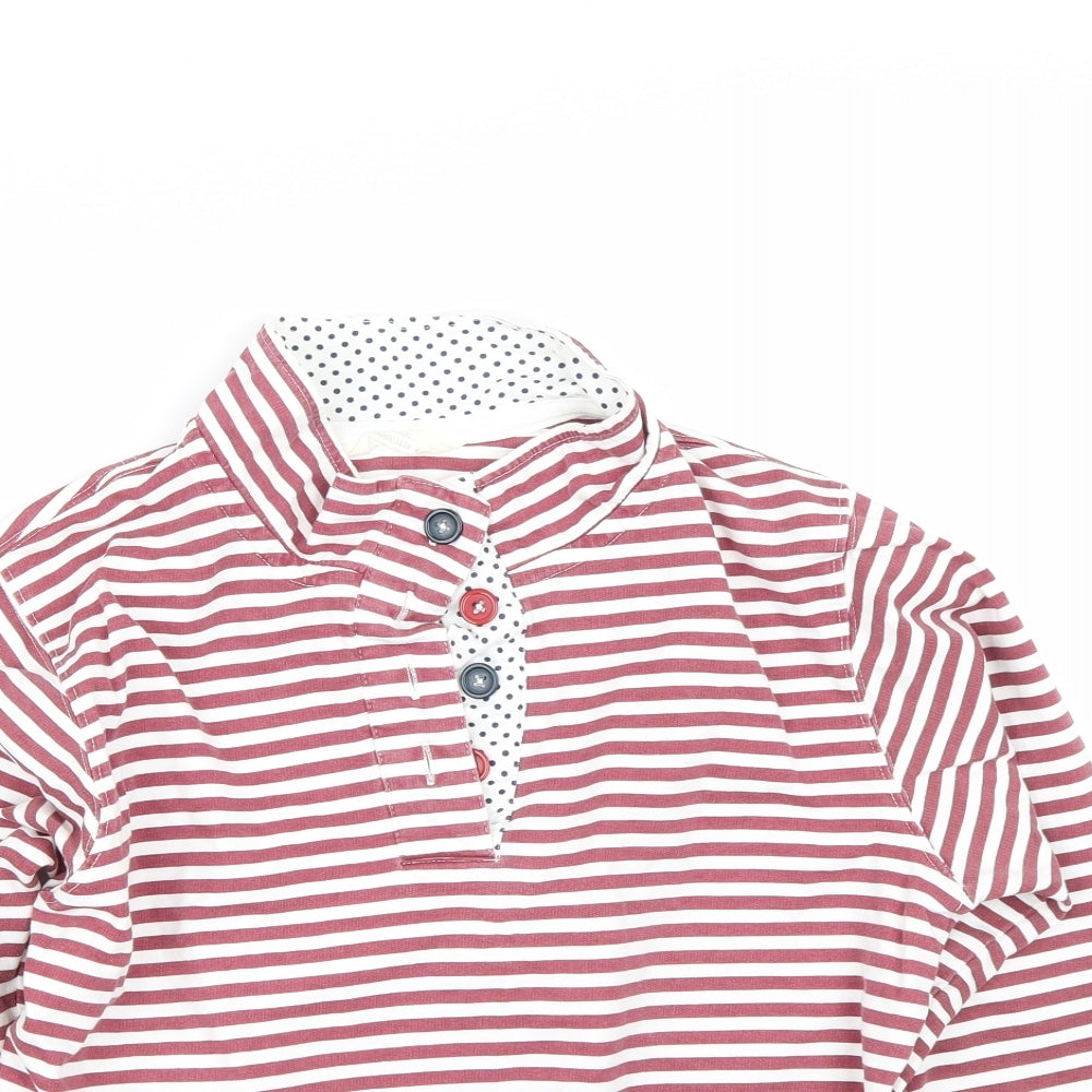 Original Essentials Womens Red Striped  Pullover Jumper Size S