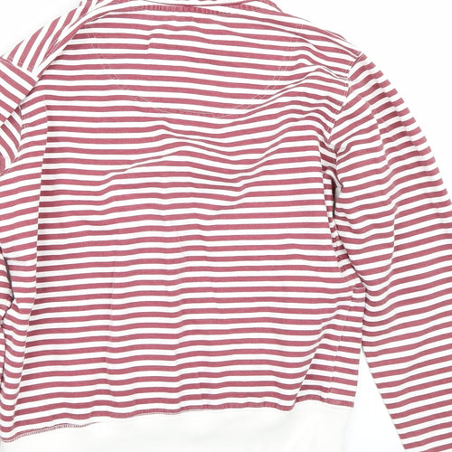 Original Essentials Womens Red Striped  Pullover Jumper Size S