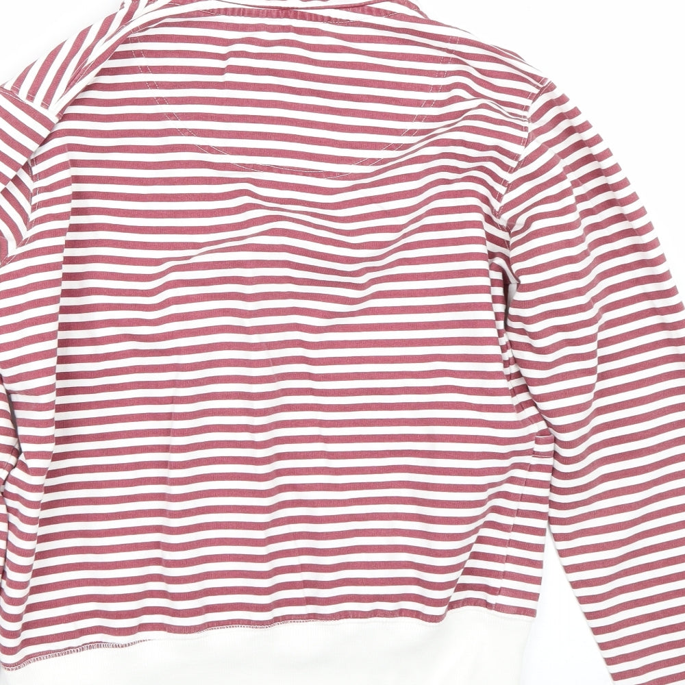 Original Essentials Womens Red Striped  Pullover Jumper Size S