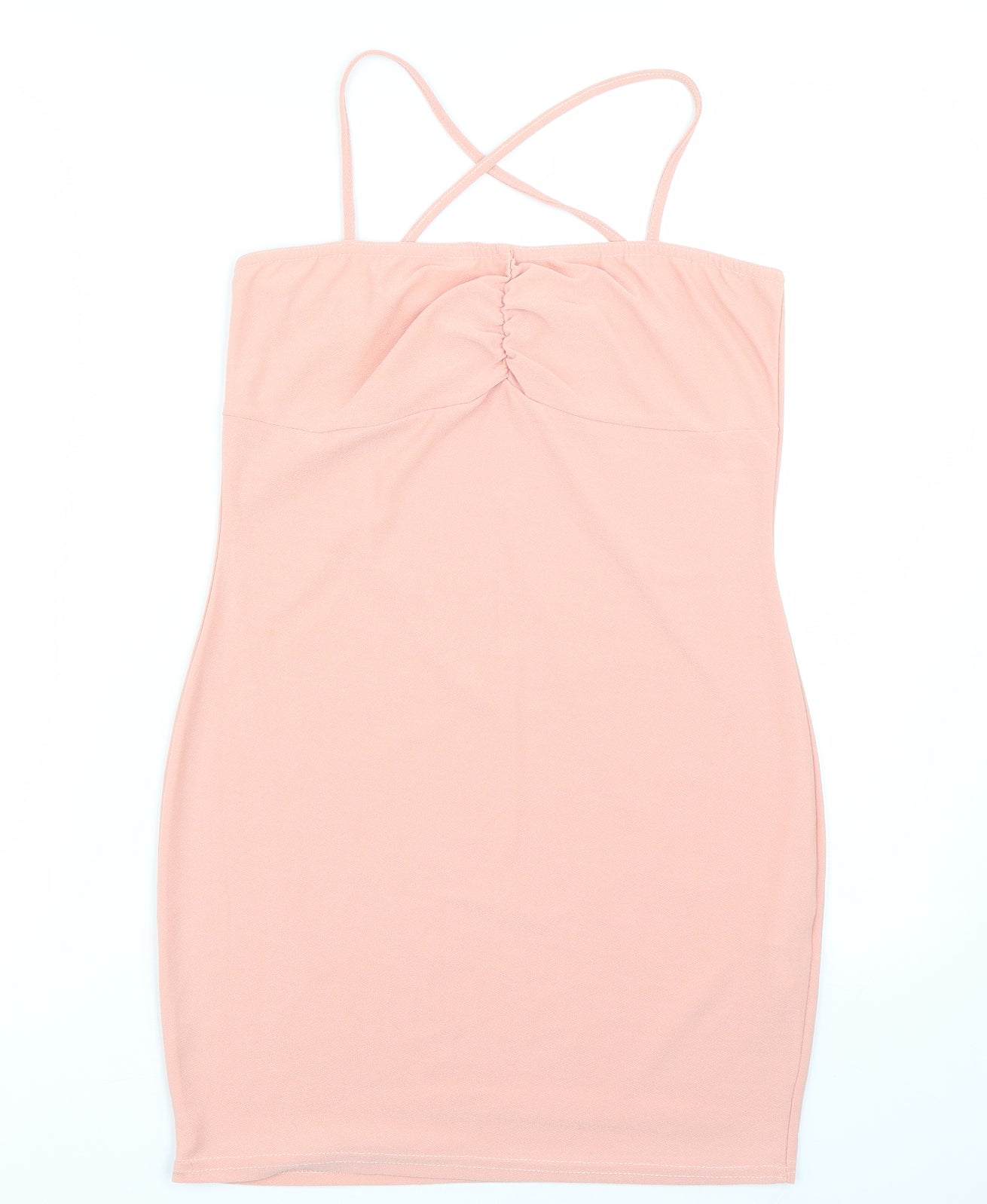 Boohoo Womens Pink   Tank Dress  Size 12