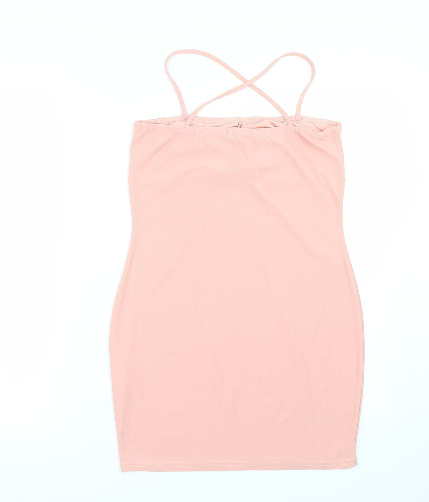 Boohoo Womens Pink   Tank Dress  Size 12
