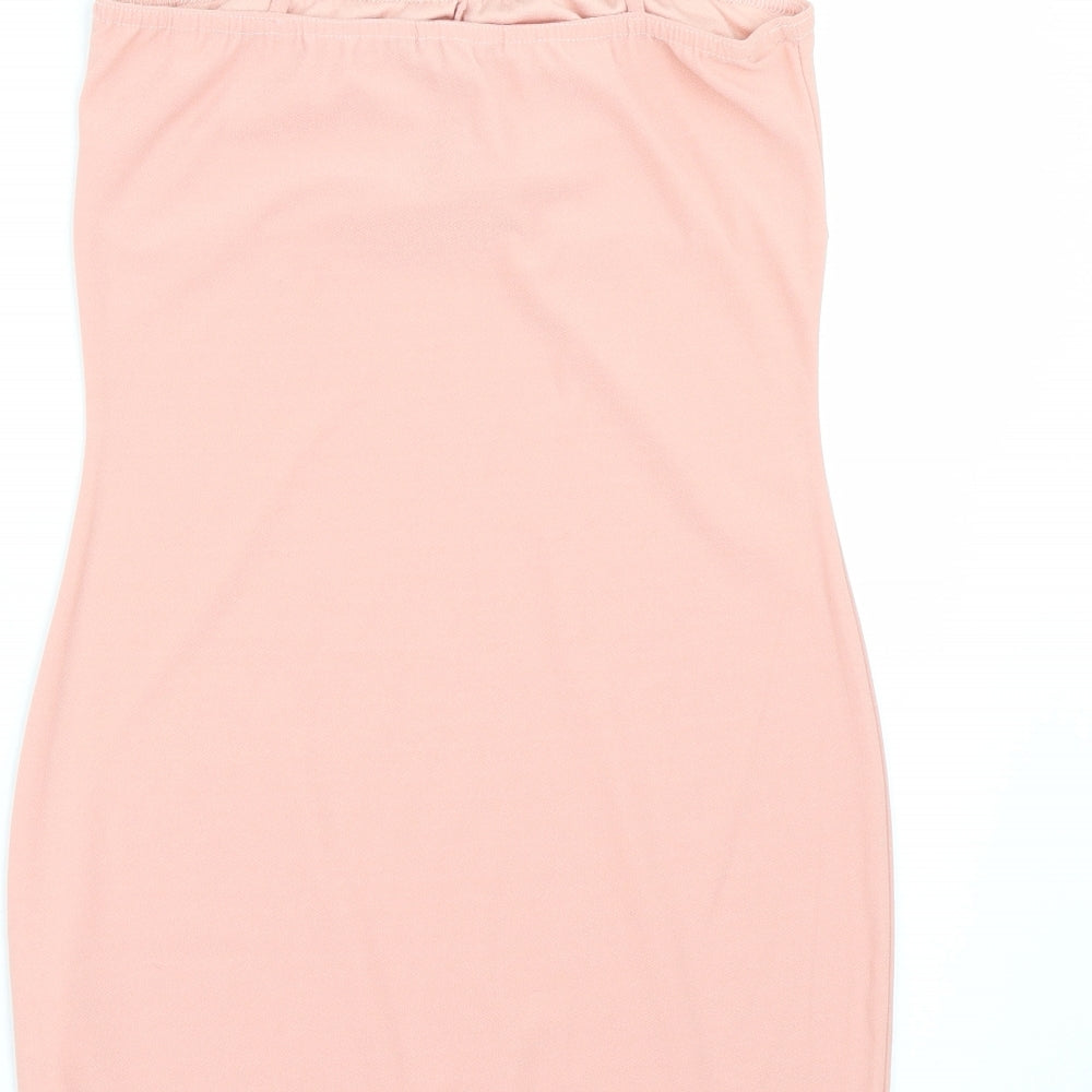 Boohoo Womens Pink   Tank Dress  Size 12