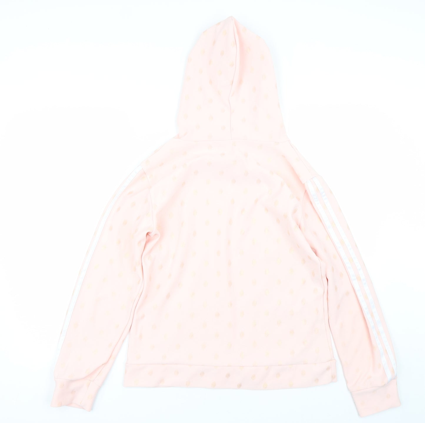 Preworn Womens Pink Polka Dot  Pullover Hoodie Size M
