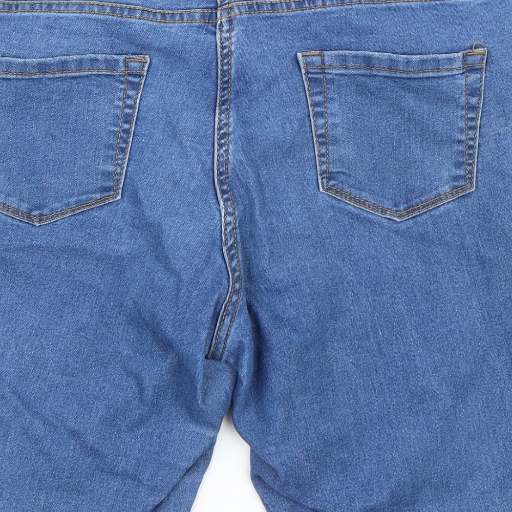 Pep&co Womens Blue  Denim Bermuda Shorts Size 14