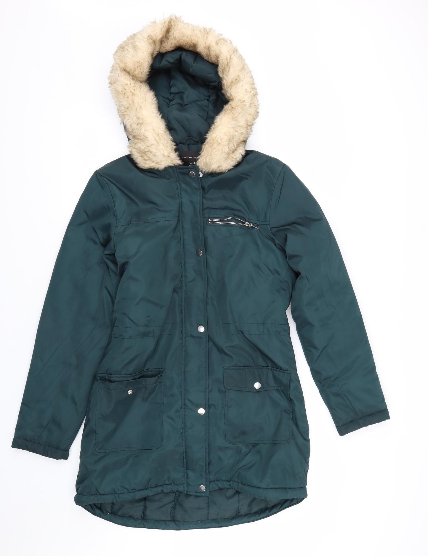 Dorothy Perkins Womens Green   Jacket Coat Size 8