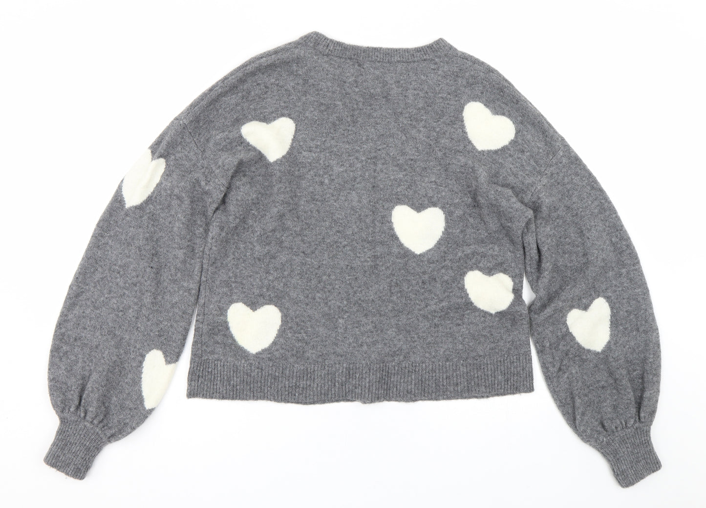 Madewell Womens Grey Polka Dot  Pullover Jumper Size S