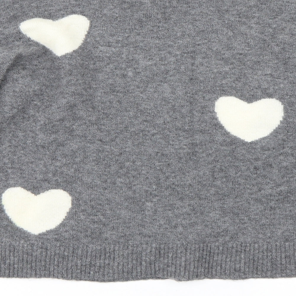 Madewell Womens Grey Polka Dot  Pullover Jumper Size S