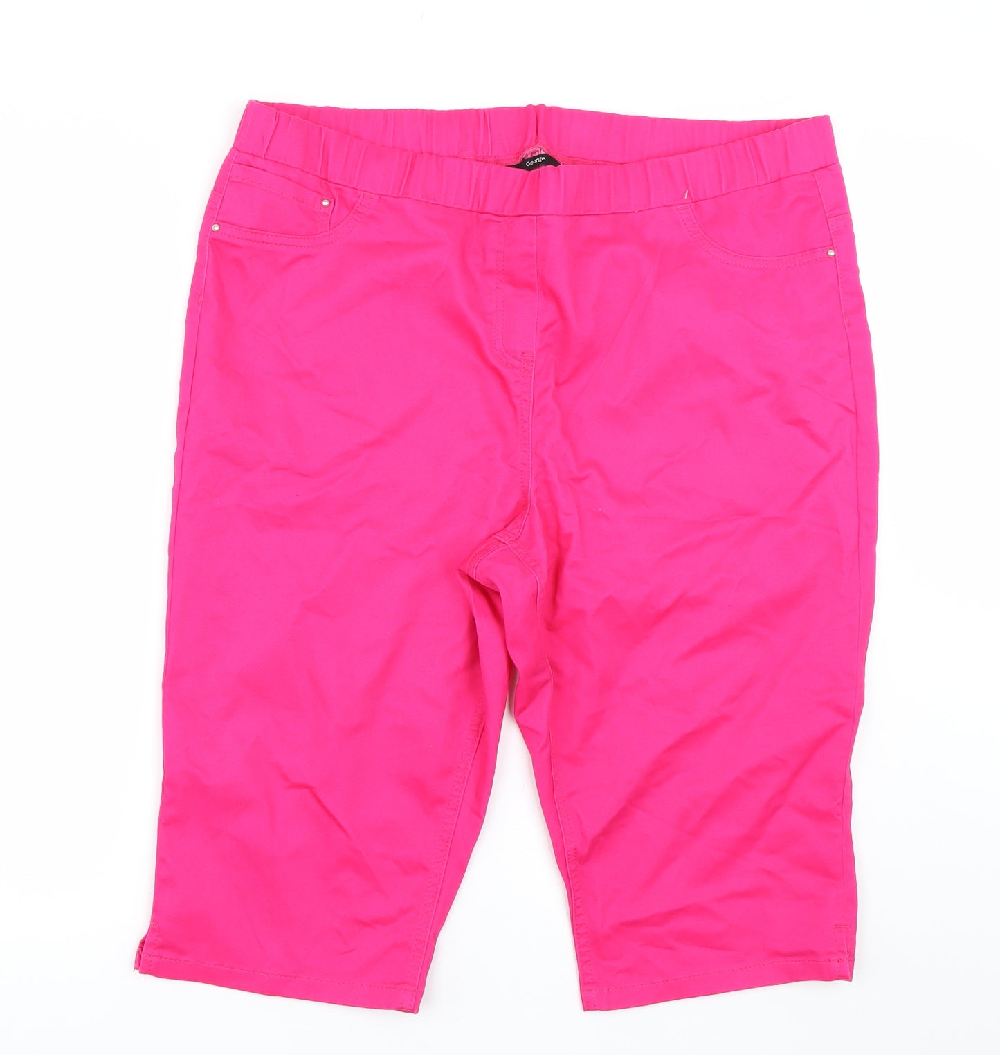 George Womens Pink   Compression Shorts Size 20