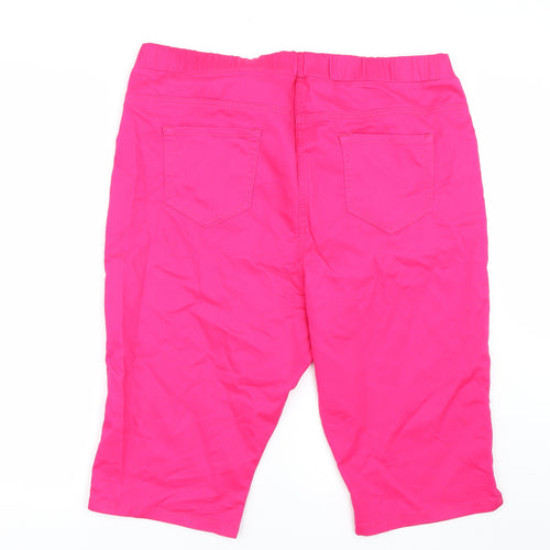 George Womens Pink   Compression Shorts Size 20