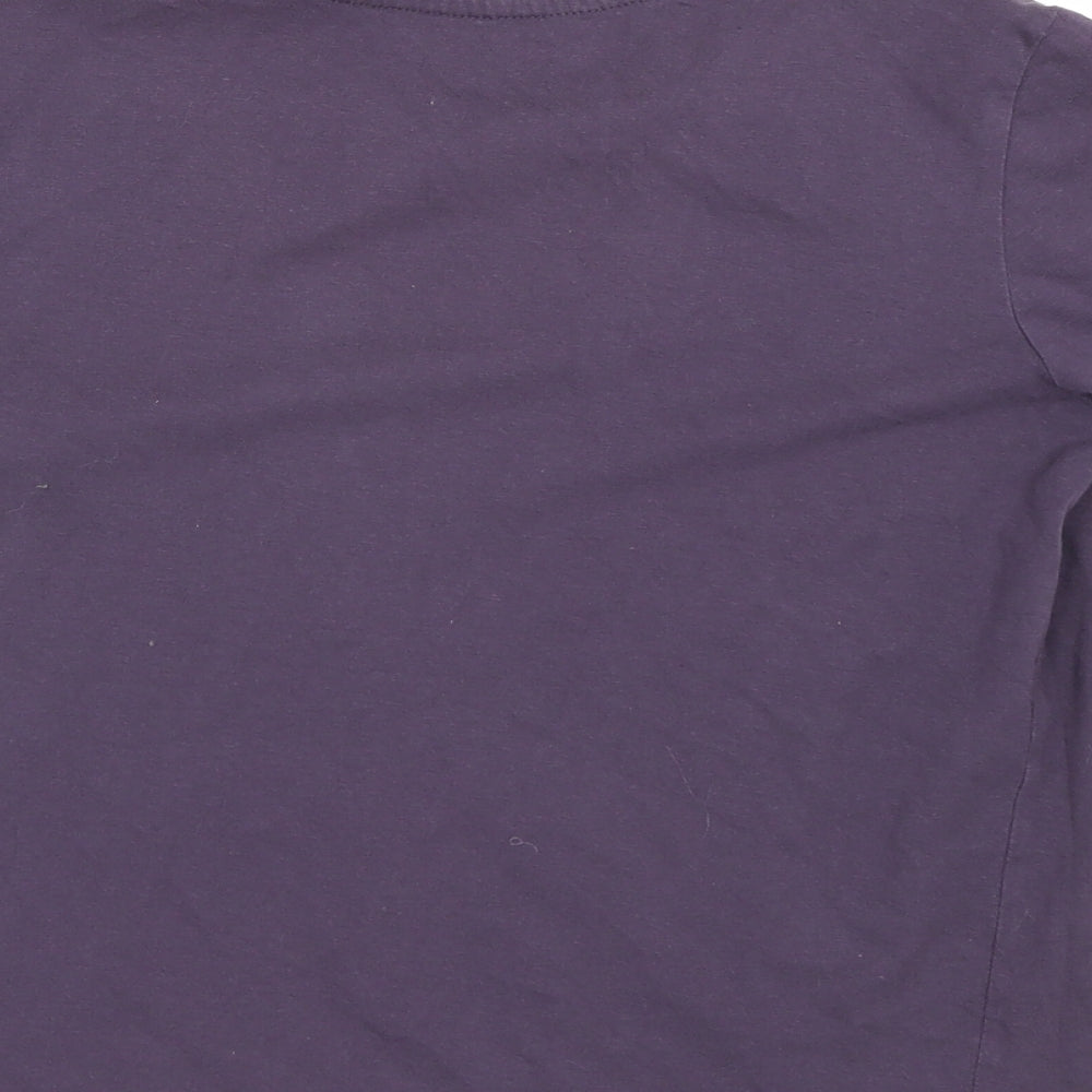 Preworn Boys Purple   Basic T-Shirt Size 10-11 Years
