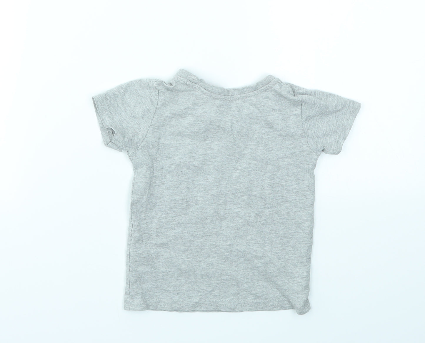 Primark Boys Grey Geometric  Basic T-Shirt Size 12-18 Months