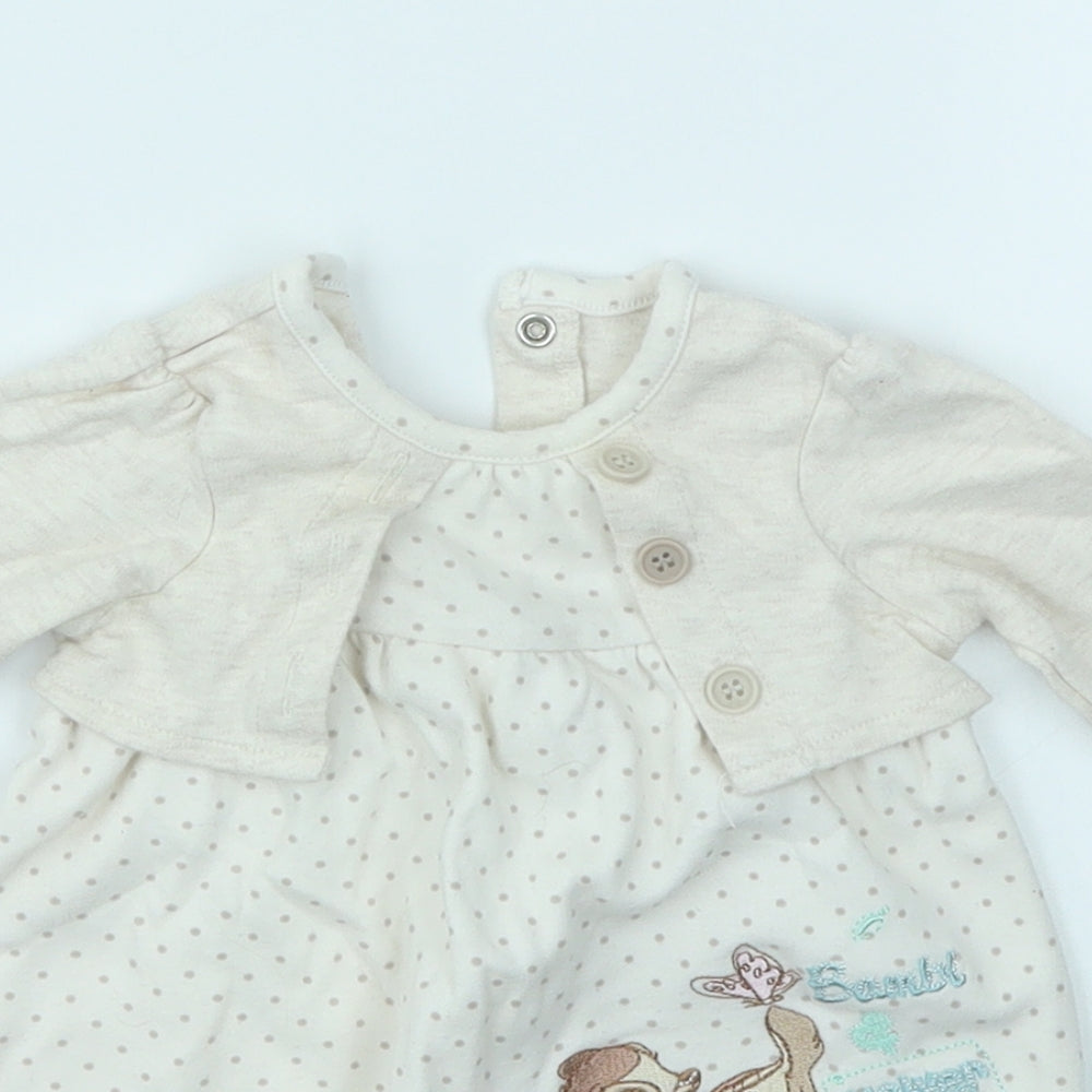 George Girls Ivory   Fit & Flare  Size 0-3 Months