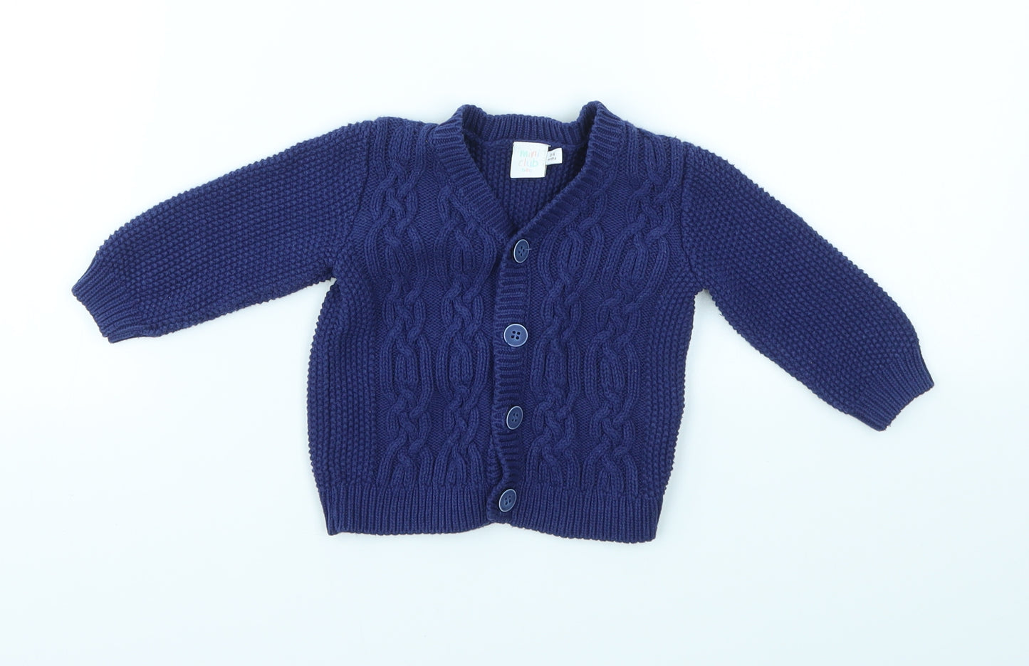 Mini Club Girls Blue   Cardigan Jumper Size 3-6 Months