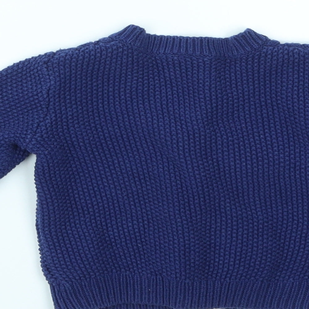 Mini Club Girls Blue   Cardigan Jumper Size 3-6 Months