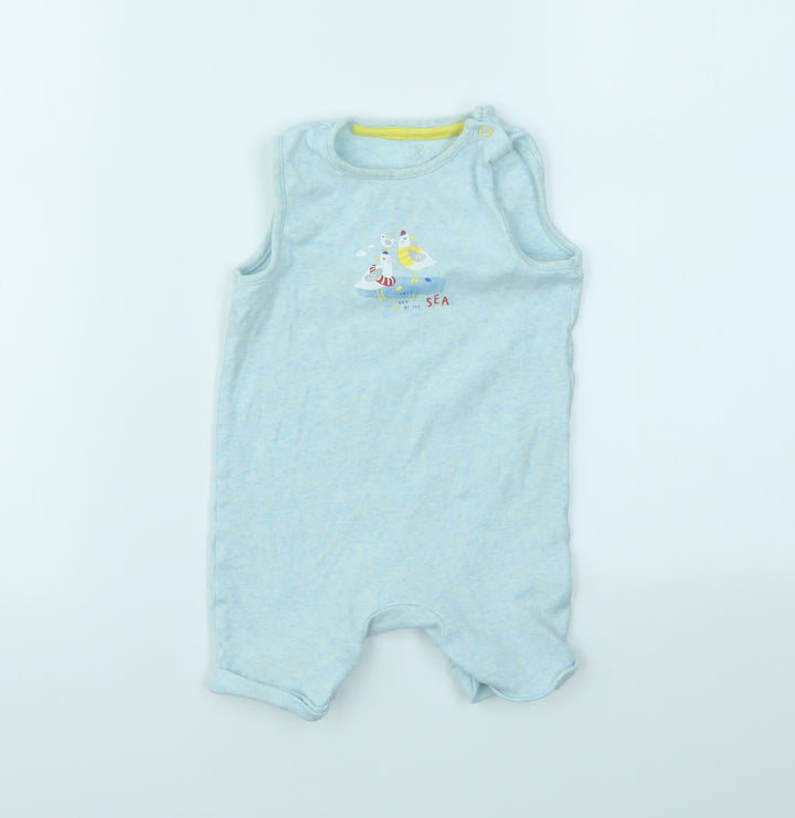 M Girls Blue Babygrow One-Piece Size 6-9 Months