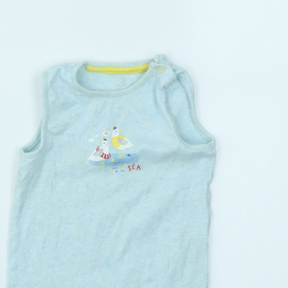 M Girls Blue   Babygrow One-Piece Size 6-9 Months