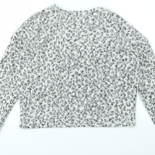 Primark Womens Ivory Geometric  Pullover Jumper Size XS