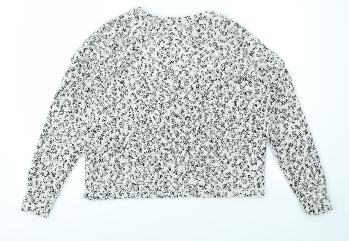 Primark Womens Ivory Geometric  Pullover Jumper Size XS
