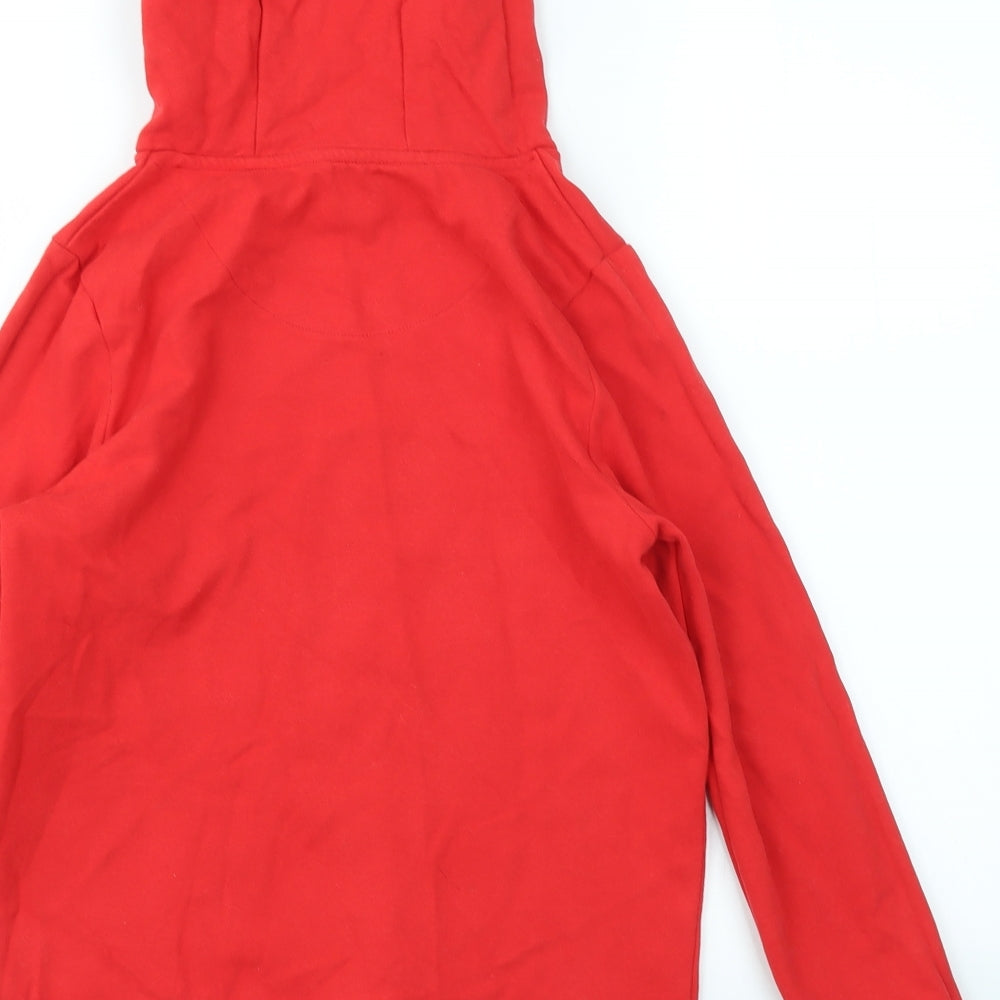 F&F Girls Red Geometric  Pullover Jumper Size 12-13 Years