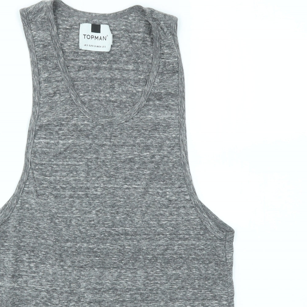 Topman Mens Grey    T-Shirt Size S