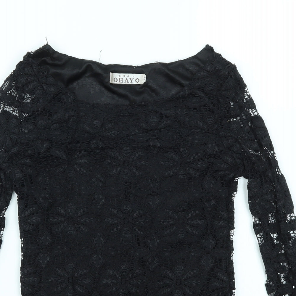 OHAYO  Womens Black   Basic T-Shirt Size M