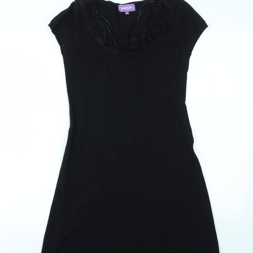 Purple Womens Black   Fit & Flare  Size L