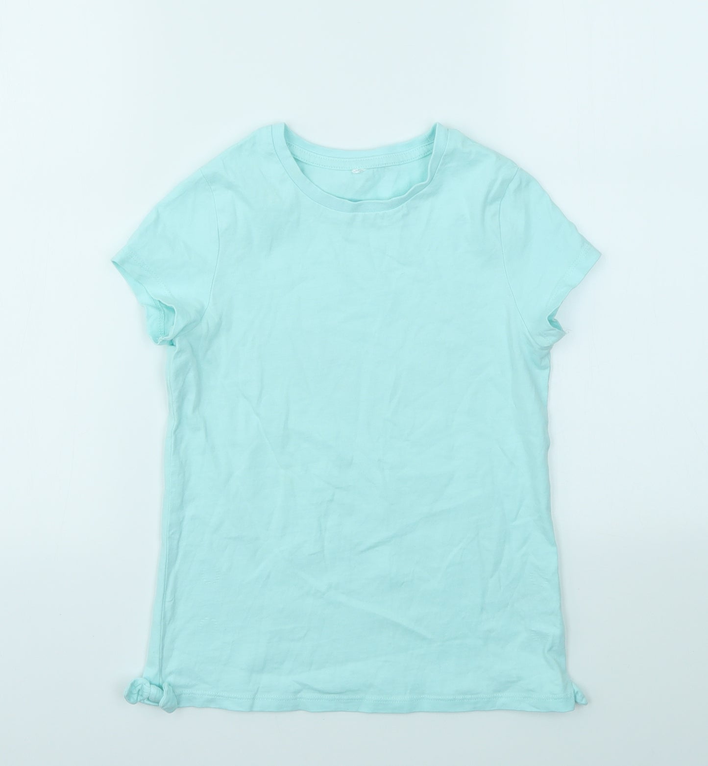 George Girls Blue   Basic T-Shirt Size 9-10 Years