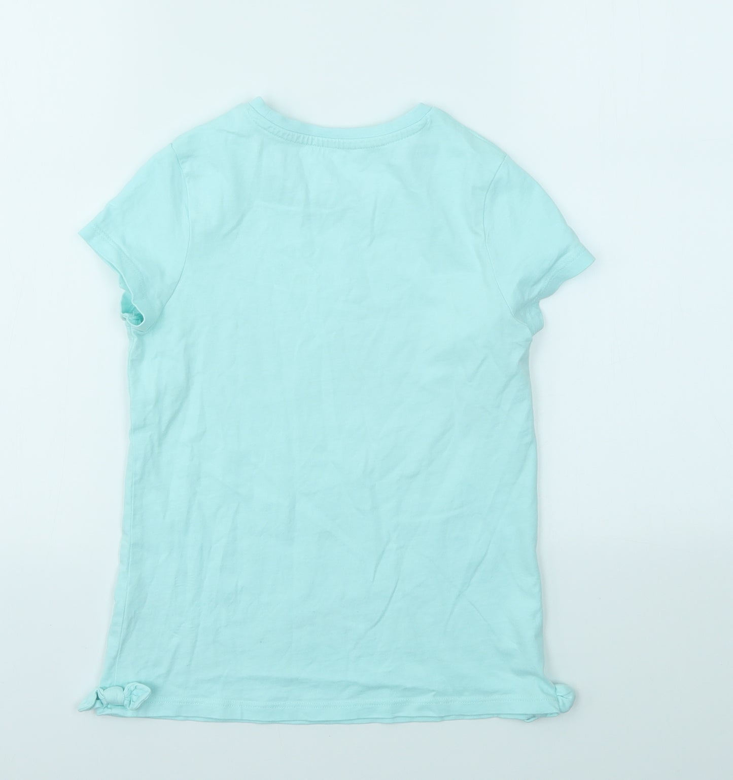 George Girls Blue   Basic T-Shirt Size 9-10 Years