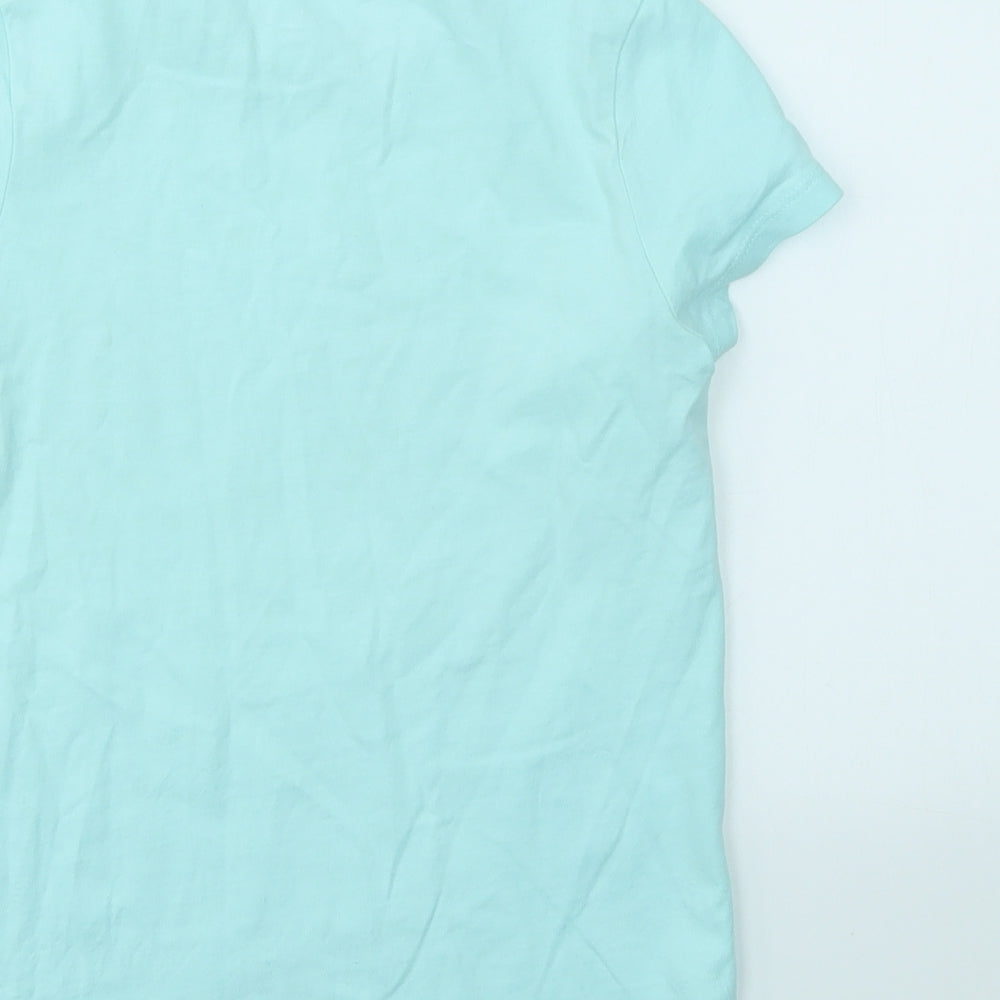 George Girls Blue   Basic T-Shirt Size 9-10 Years