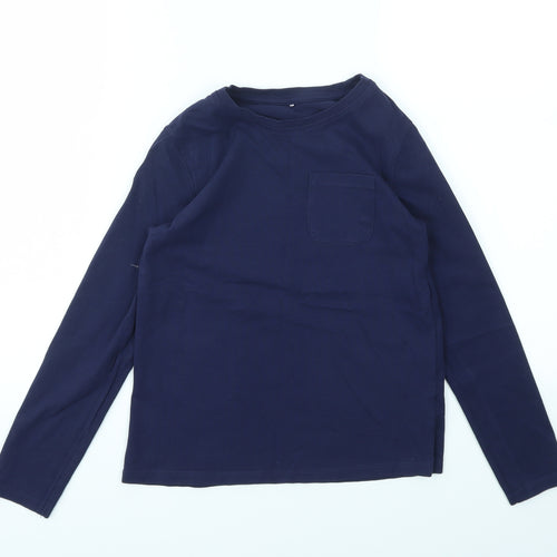 George Girls Blue   Basic T-Shirt Size 9-10 Years