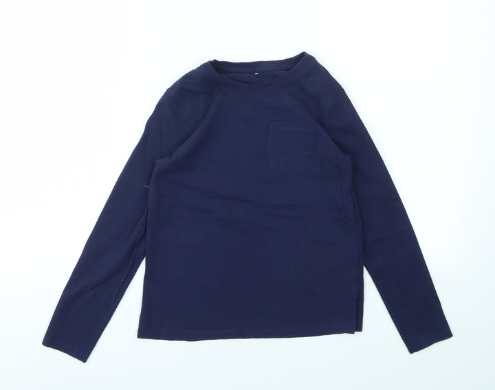 George Girls Blue Basic T-Shirt Size 9-10 Years