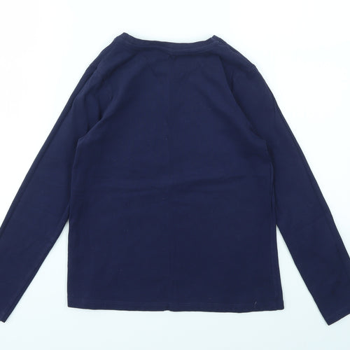 George Girls Blue   Basic T-Shirt Size 9-10 Years