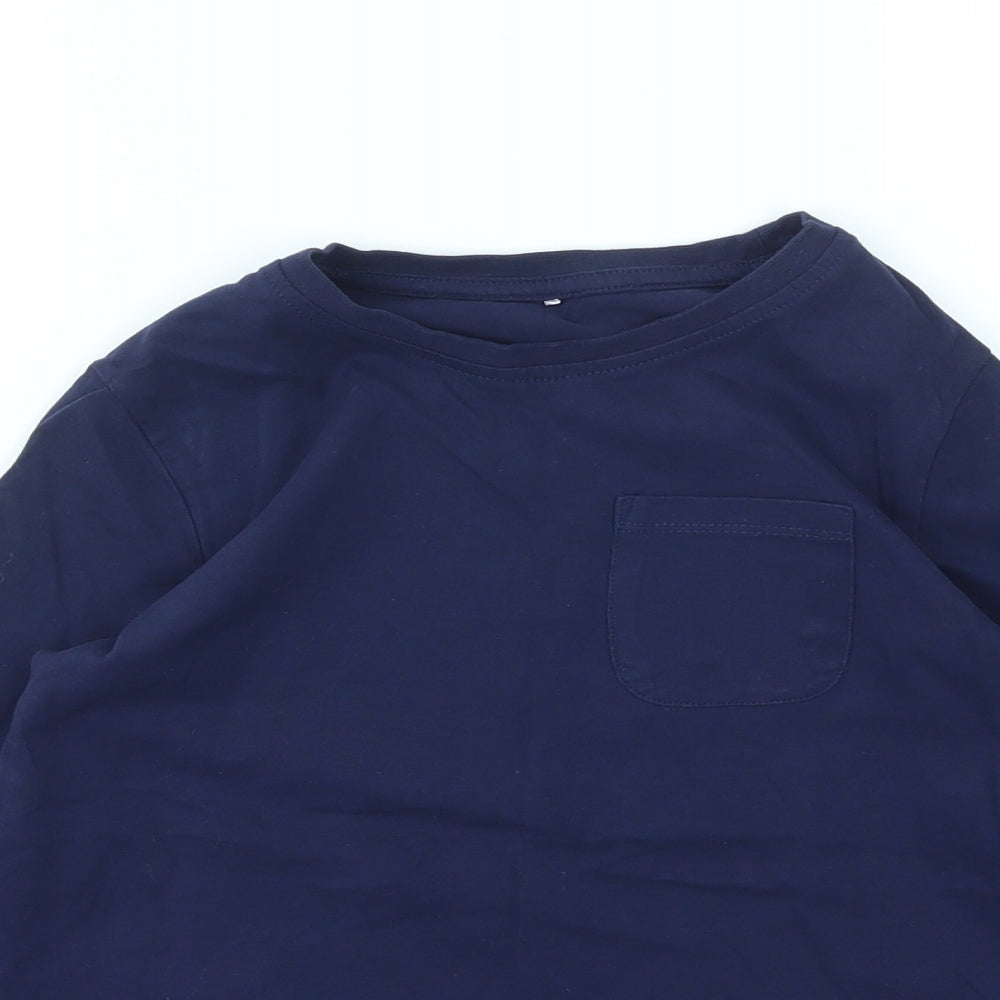 George Girls Blue   Basic T-Shirt Size 9-10 Years